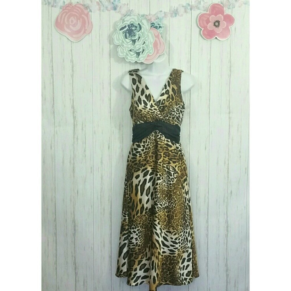 Rabbit Rabbit Rabbit Cheetah Print Dress Sz 6